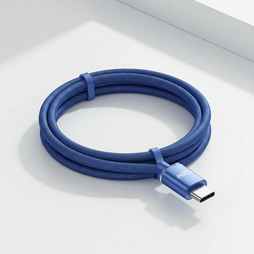 120W USB-C Cable – Clean Product Photo