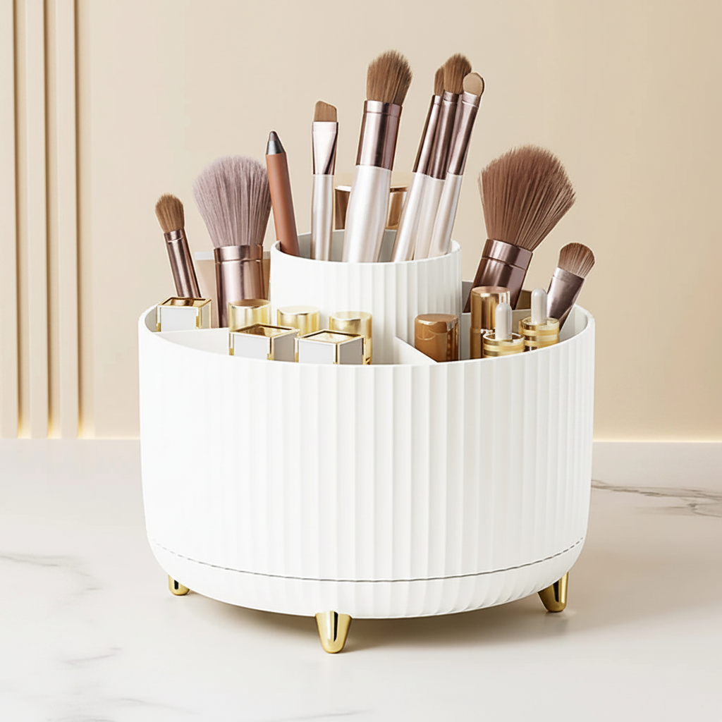 360° Rotating Makeup Organizer — Hero Shot