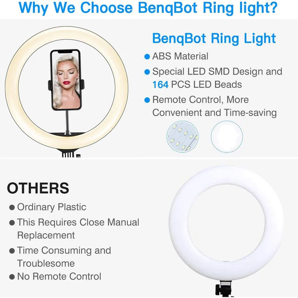 RingShot Pro – Ring Light LED com Tripé