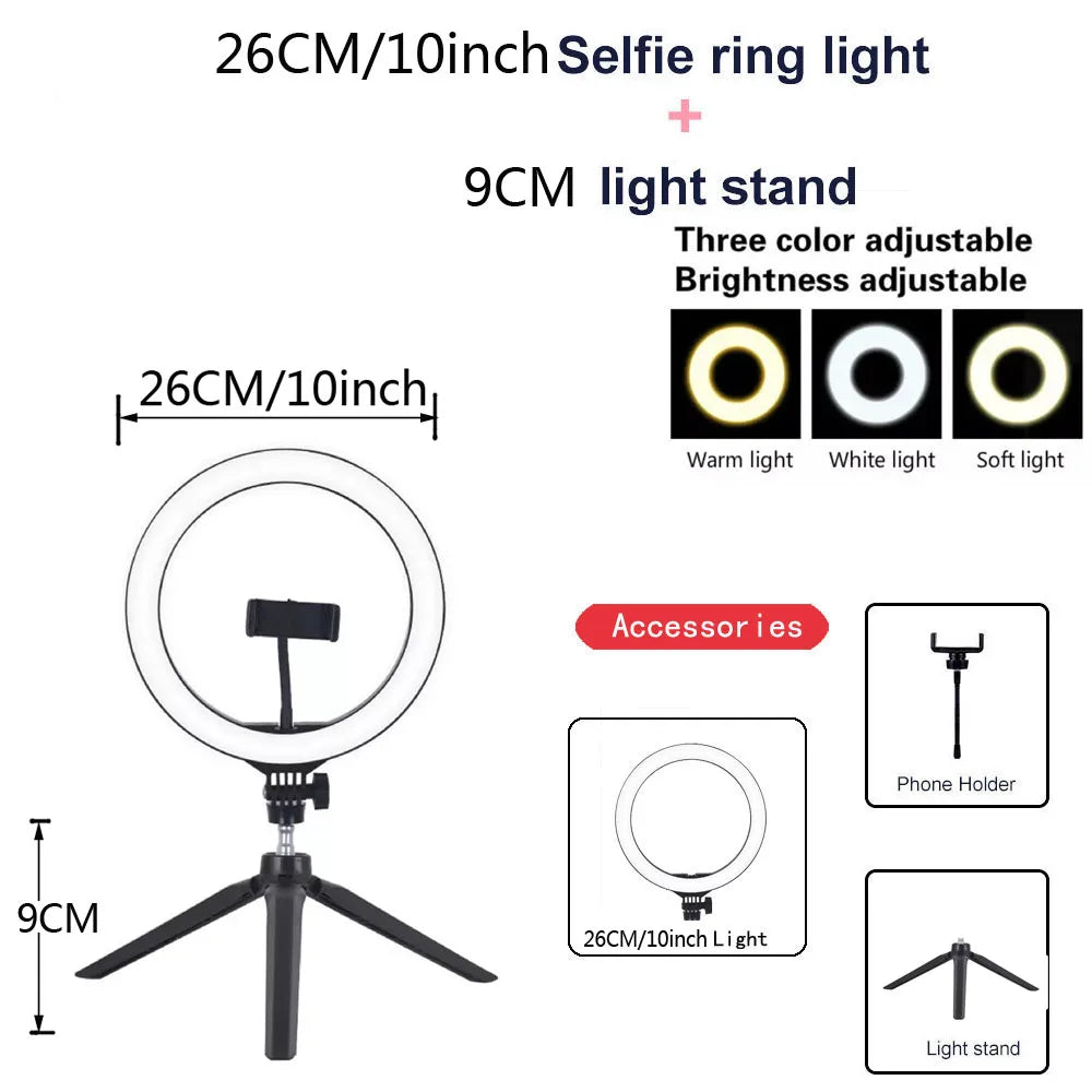 RingShot Pro – Ring Light LED com Tripé