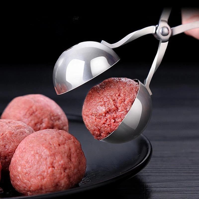 Pinzas para hacer albóndigas y bolas de arroz de acero inoxidable — P/M/G