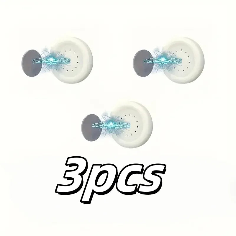Magnetic Remote Holder | No-Drill Wall Mount | Set of 3 | White