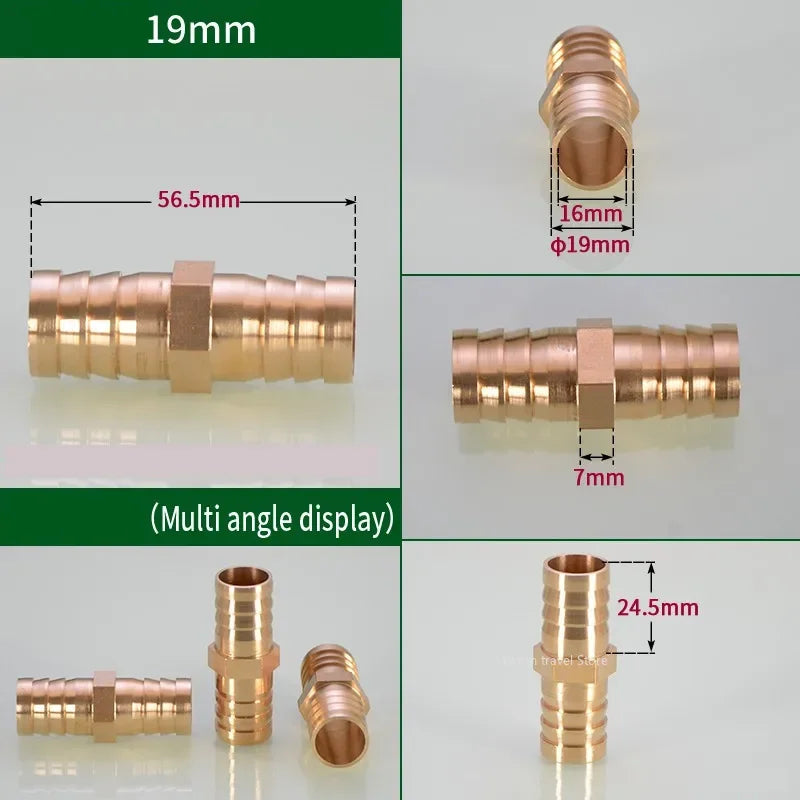 Conector de Mangueira de Latão – Encaixe Reto Igual de 3mm a 25mm