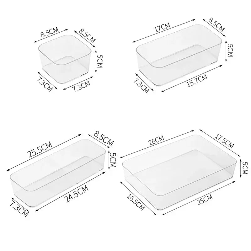 ClearStore Desk – Organizador de Secretária Transparente Multiusos