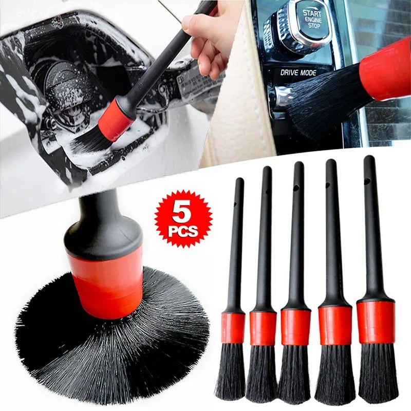 Conjunto AutoBrush – Kit de escovas de detalhe interior para carro de 5 peças