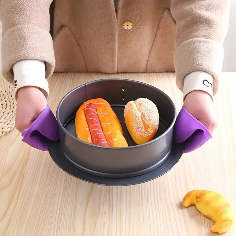 Guantes de horno de silicona — Guantes de cocina resistentes al calor (juego de 2)
