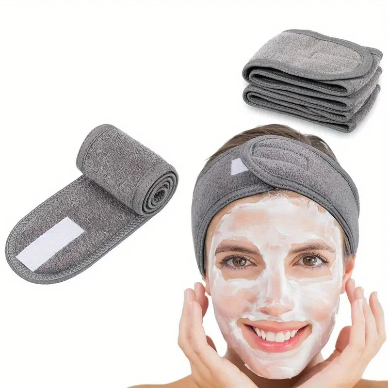 Diadema ancha ajustable para mujer — Spa, maquillaje, yoga y deportes