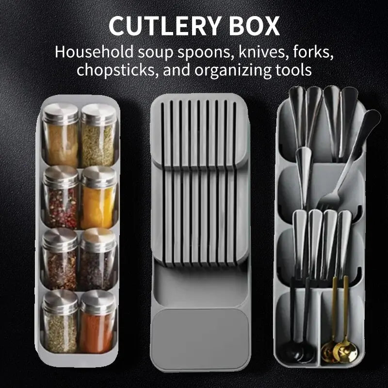 DrawerOrder – Organizador de Talheres e Utensílios para Gaveta de Cozinha