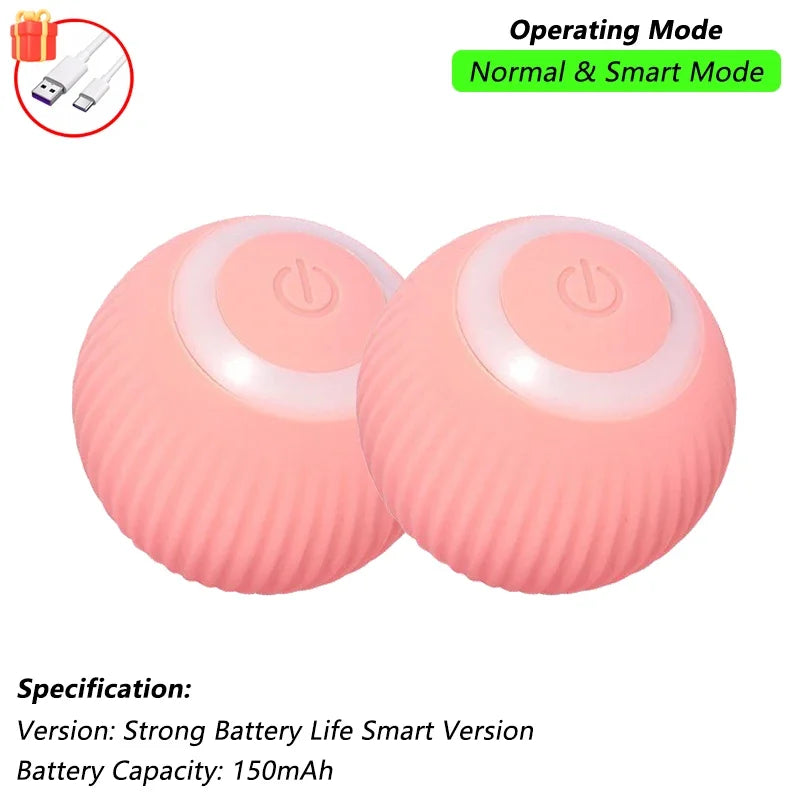 PawBall – Juguete interactivo automático con forma de pelota rodante para gatos y perros