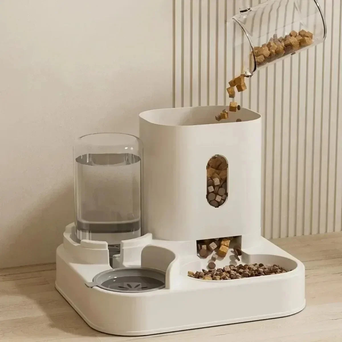 Comedero y Bebedero Automático para Mascotas | Dispensador de Comida de Gran Capacidad para Gatos y Perros