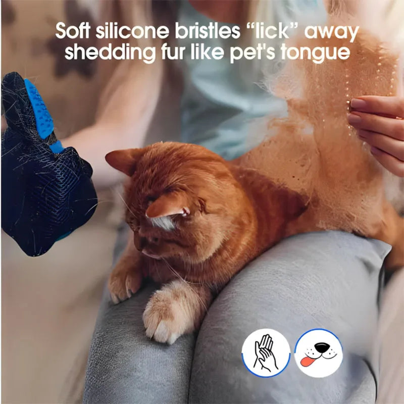 GroomGlove – Guante de masaje y eliminación de pelo para mascotas