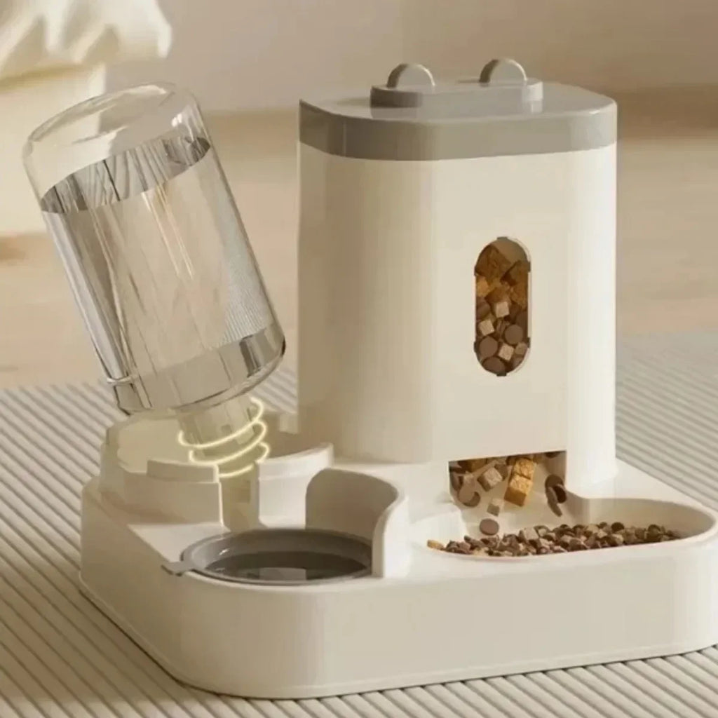 Alimentador Automático e Bebedouro para Animais de Estimação | Dispensador de Comida de Grande Capacidade para Cães e Gatos