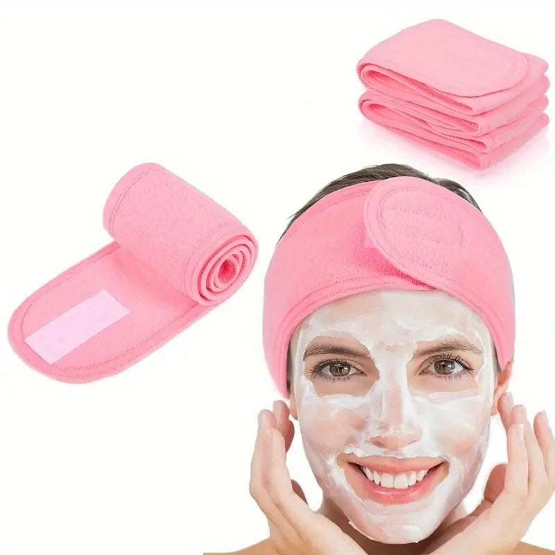 Diadema ancha ajustable para mujer — Spa, maquillaje, yoga y deportes