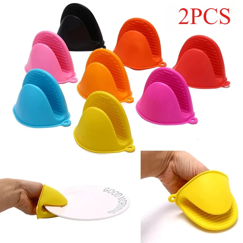 Luvas de Forno em Silicone — Luvas de Cozinha Resistentes ao Calor (Conjunto de 2)