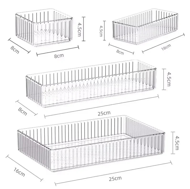 ClearStore Desk – Organizador de Secretária Transparente Multiusos