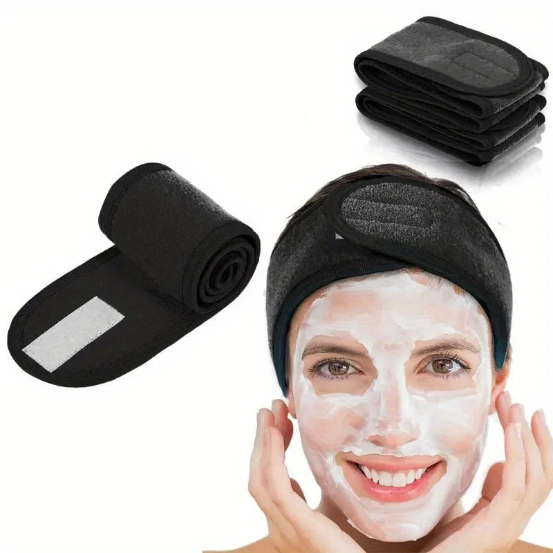 Diadema ancha ajustable para mujer — Spa, maquillaje, yoga y deportes