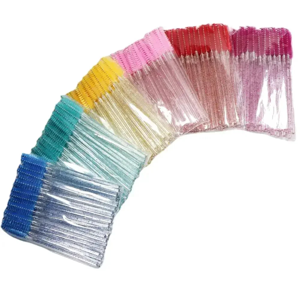 Aplicadores Desechables para Labios y Pestañas — 50 Aplicadores de Rímel y Brillo Labial