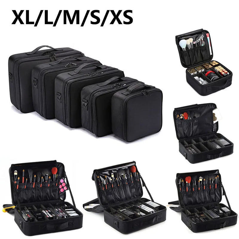 GlamCase – Organizador Profissional de Maquilhagem de Grande Capacidade