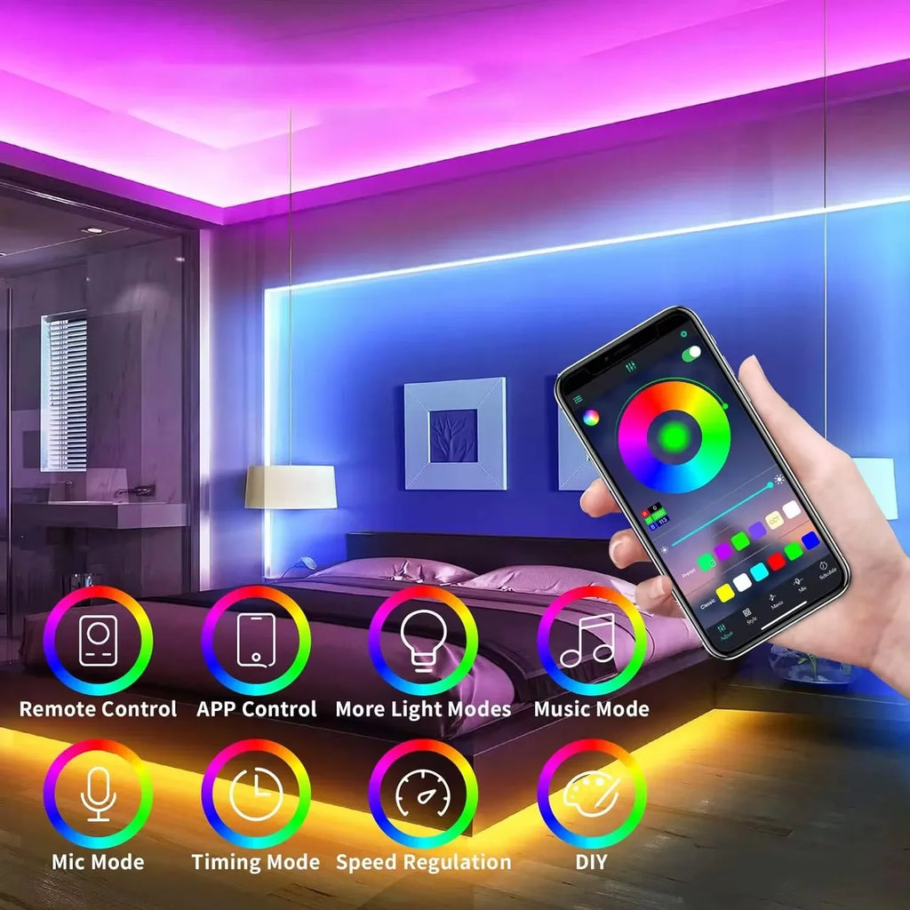 Fita de LED Néon RGB — 1m / 2m / 3m / 5m