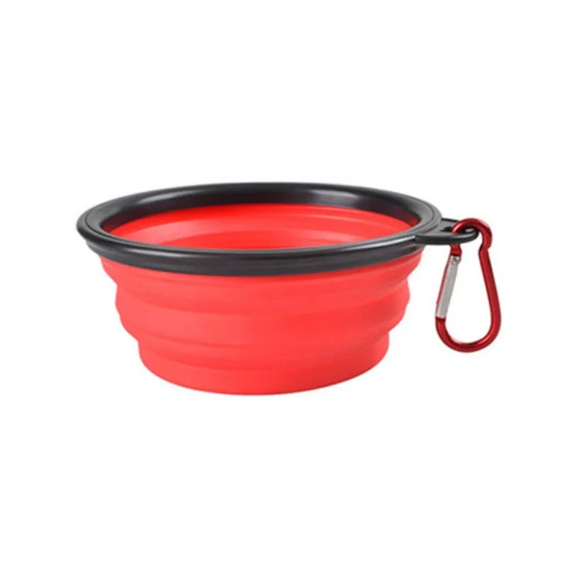 Tigela Dobrável de Viagem para Animais de Estimação | Tigela Portátil de Silicone para Comida e Água para Gatos e Cães