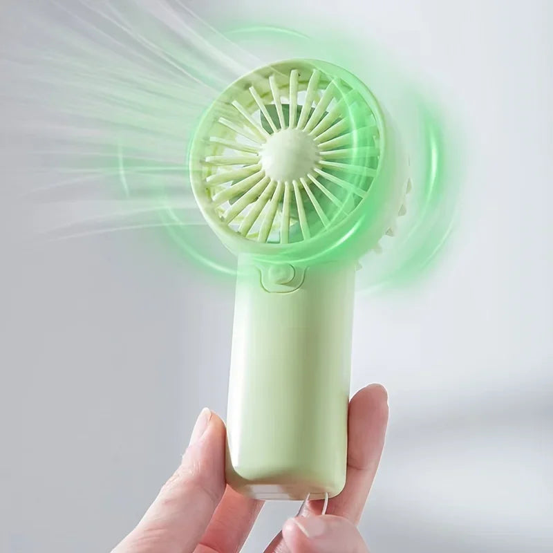 Lindo miniventilador de mano | Ventilador de bolsillo portátil con cordón