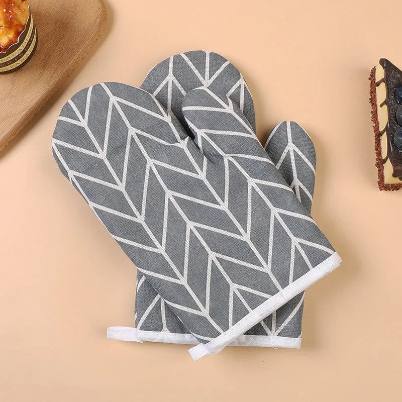 Luva Resistente ao Calor para Forno e Grelhador — Tricot Antiderrapante, 4 Estilos