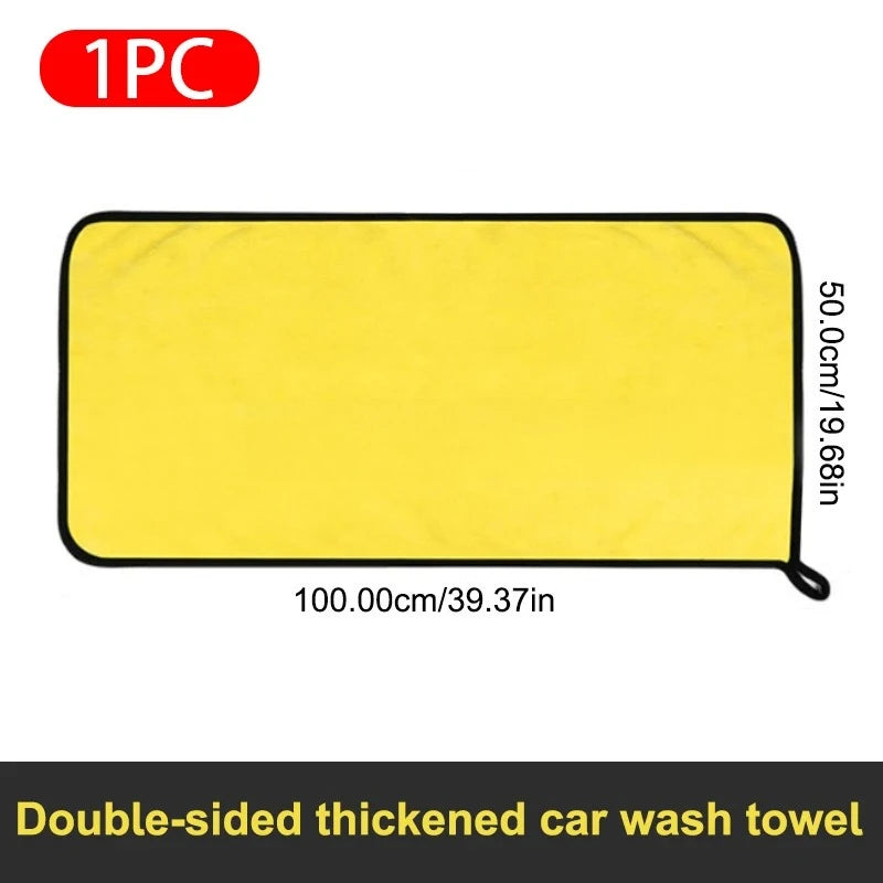 Toalla de microfibra premium para detalles de coche — Formato grande, paquete múltiple