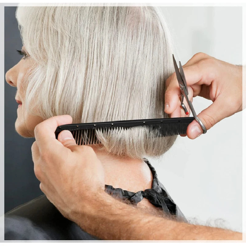 CombSet Pro – Conjunto de 5 Pentes de Cabelo em Fibra de Carbono | Resistente ao Calor | Dentes Finos e Largos