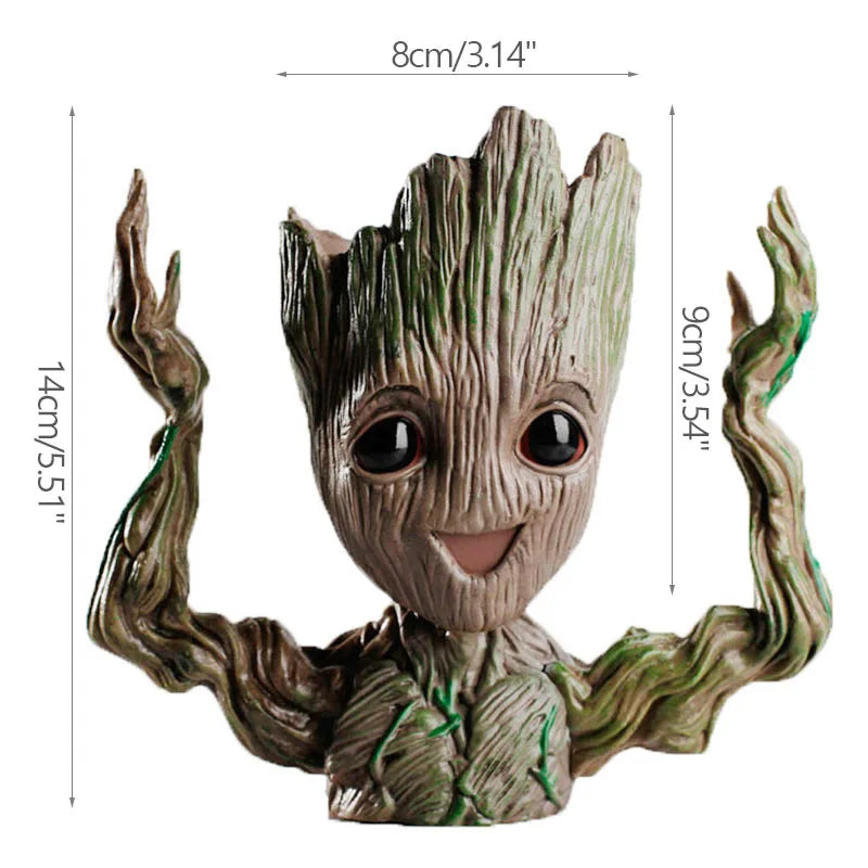 Jarrón Decorativo con Figura de Árbol | Macetero para Casa y Oficina