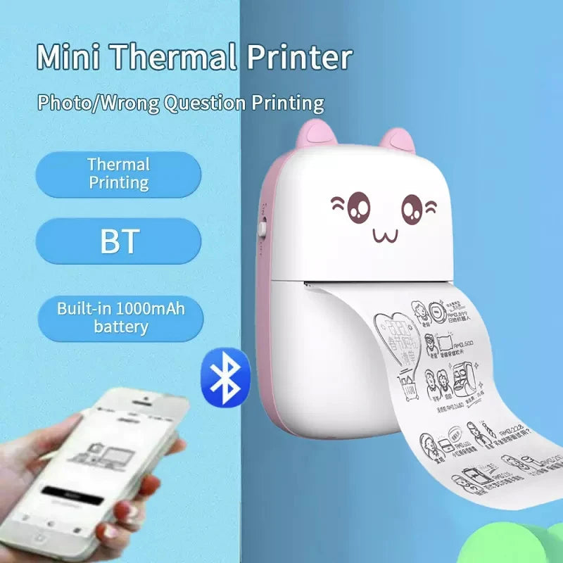 PrintMini – Impressora Térmica Portátil Sem Fios Bluetooth