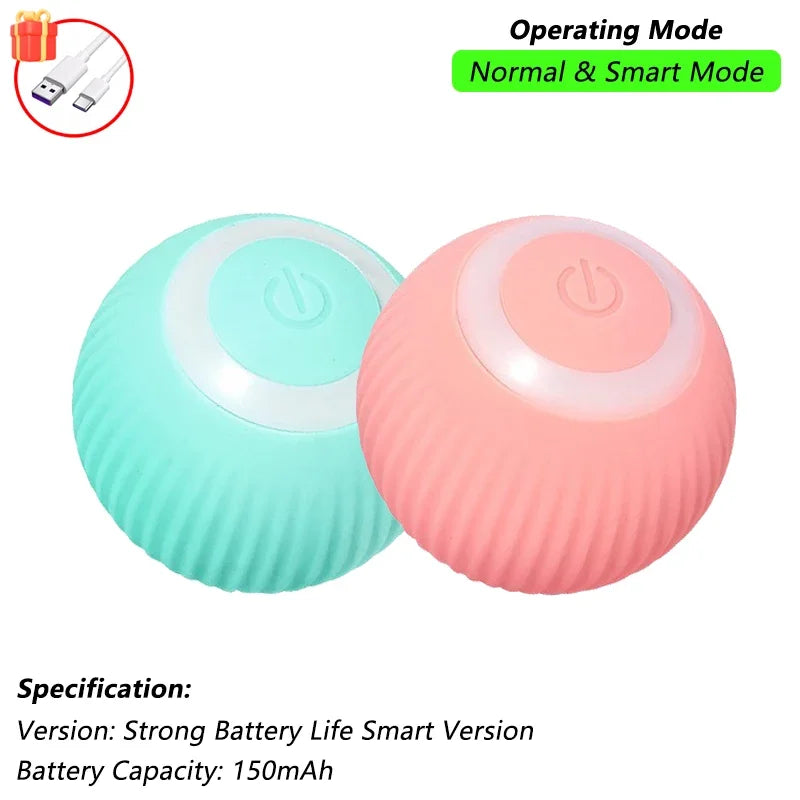 PawBall – Juguete interactivo automático con forma de pelota rodante para gatos y perros