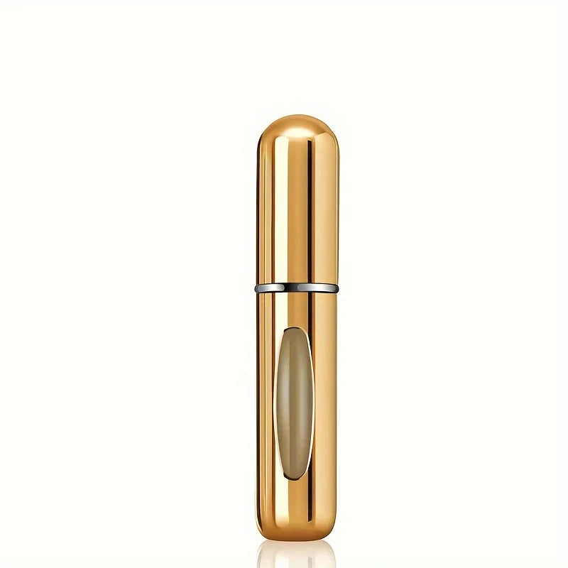 Mini pulverizador de perfume recargable | Atomizador de viaje de aluminio de 5 ml | Azul, Negro, Plata y Oro