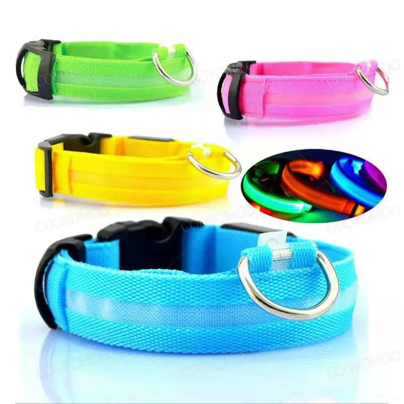 GlowCollar – Collar LED Recargable por USB para Perros y Gatos