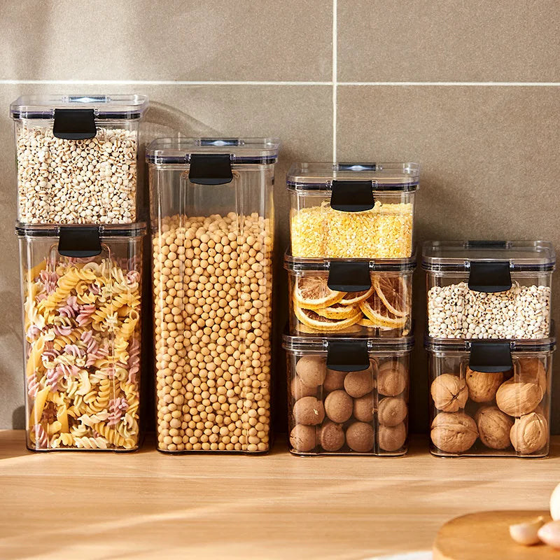 Juego de recipientes SealJar – Tarros herméticos de almacenamiento para grano y condimentos de cocina