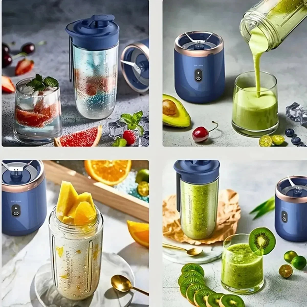 Mini Batidora USB Portátil 400ml — Licuadora de Viaje para Batidos y Smoothies
