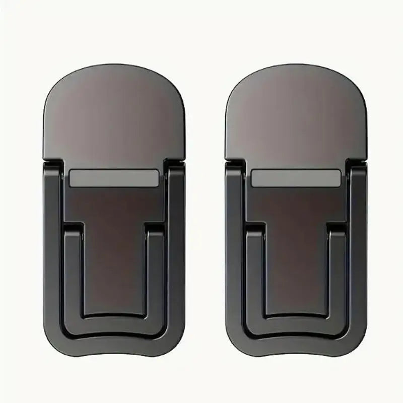 Mini soporte plegable para portátil | Elevador invisible autoadhesivo con 2 ángulos – Paquete de 2