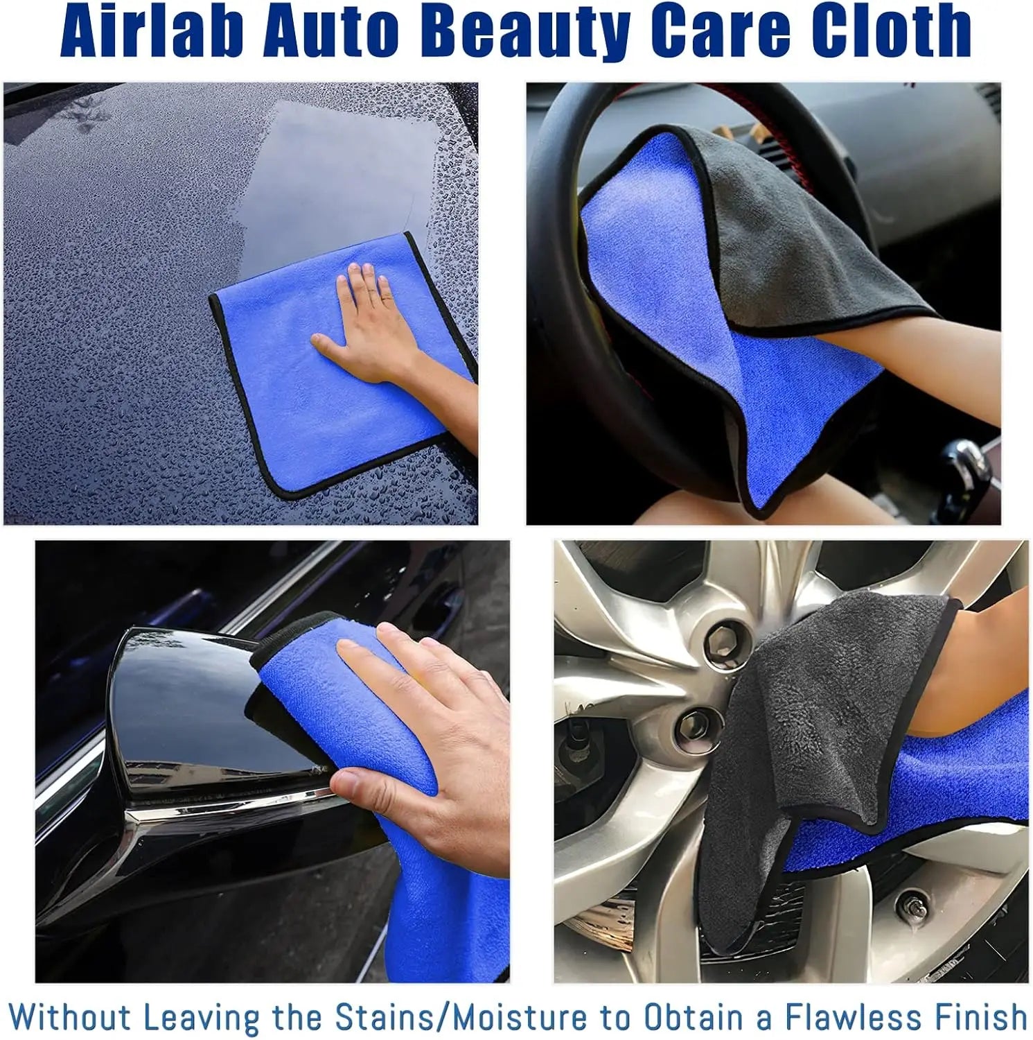 Coral Fleece Microfiber Car Towel 500GSM — Soft, Quick-Dry, Multi-Pack