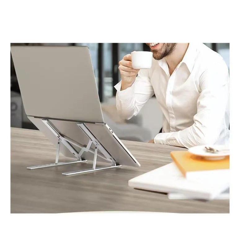 Suporte Dobrável para Portátil | Suporte Ergonómico Ajustável para Notebook e Tablet