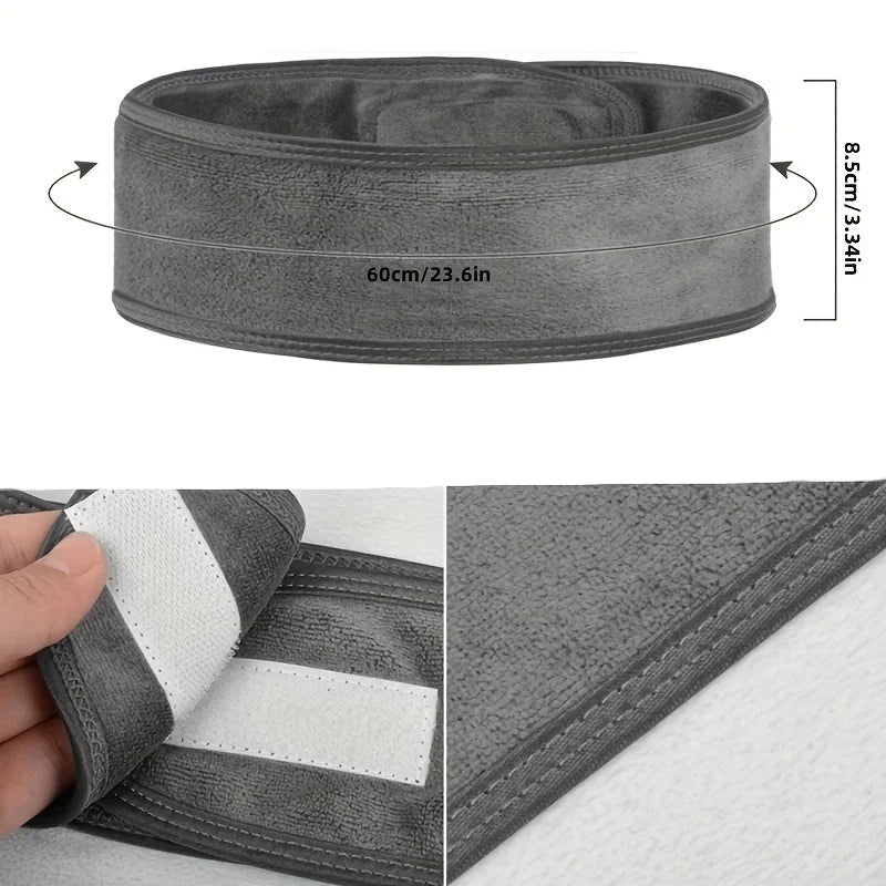 Diadema ancha ajustable para mujer — Spa, maquillaje, yoga y deportes