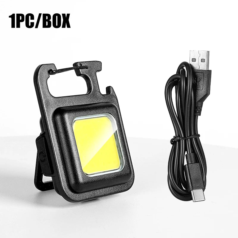 PocketLight Pro – Lanterna Magnética COB para Porta-Chaves com 3 Modos