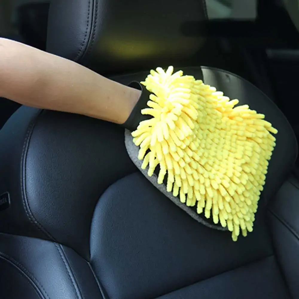 Coral Car Wash Glove | Ultra-Soft Anti-Scratch Mitt | 25×18cm
