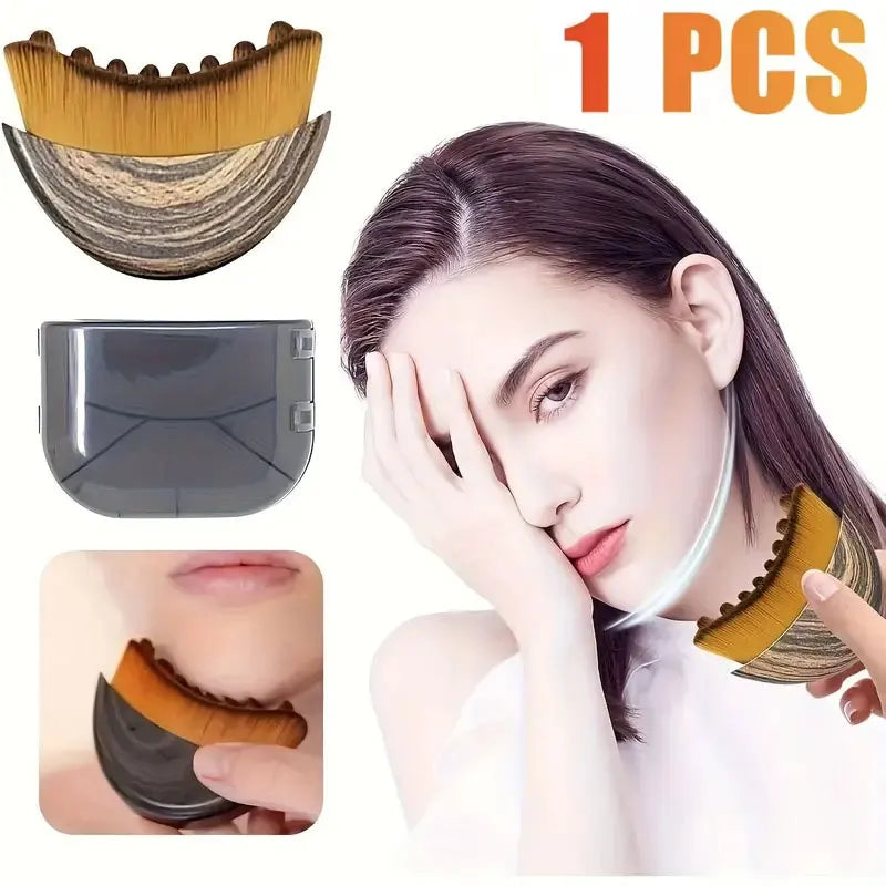 Escova de Escultura para Drenagem Linfática Facial | Massajador de Contorno de Queixo e Linha da Mandíbula para Mulheres
