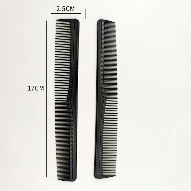 CombSet Pro – Juego de 5 Peines de Fibra de Carbono | Resistente al Calor | Dientes Finos y Anchos