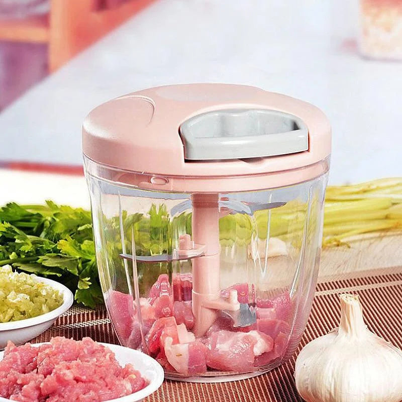 Picadora manual de ajo con vaso — 500ml / 900ml