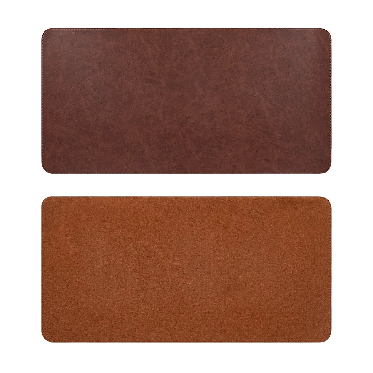 Alfombrilla de escritorio de cuero PU impermeable – Alfombrilla grande antideslizante para ratón y teclado