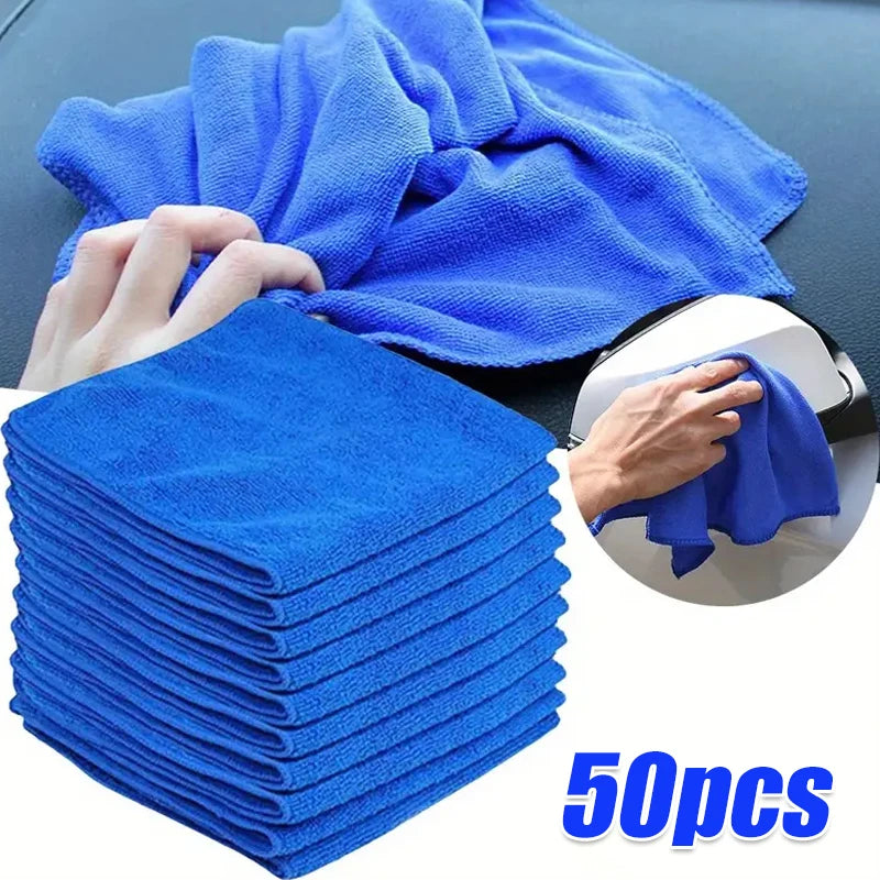 Paños de limpieza de microfibra para coche y hogar — Antibacterianos, de secado rápido, multipaquete