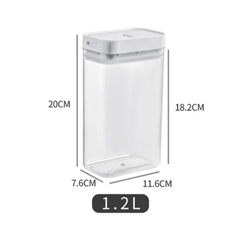 ClearStore Pasta – Recipiente Hermético Transparente para Armazenar Massas