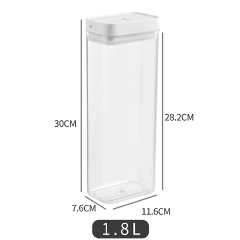 ClearStore Pasta – Recipiente Hermético Transparente para Armazenar Massas