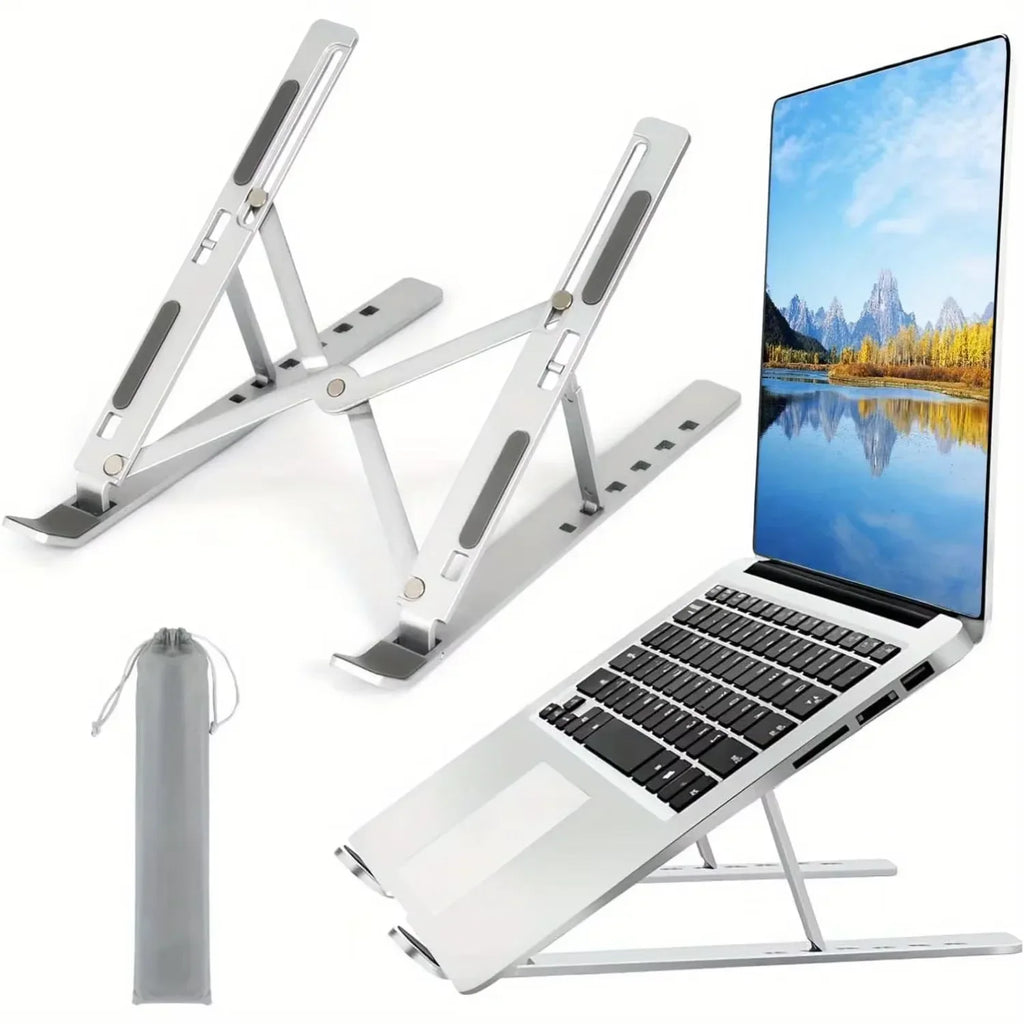 Suporte Dobrável para Portátil | Suporte Ergonómico Ajustável para Notebook e Tablet