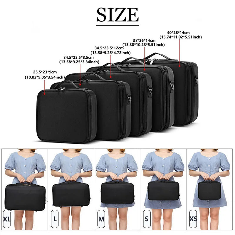 GlamCase – Organizador Profissional de Maquilhagem de Grande Capacidade